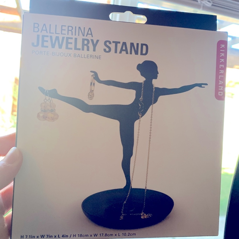 Girls ballerina jewelry stand